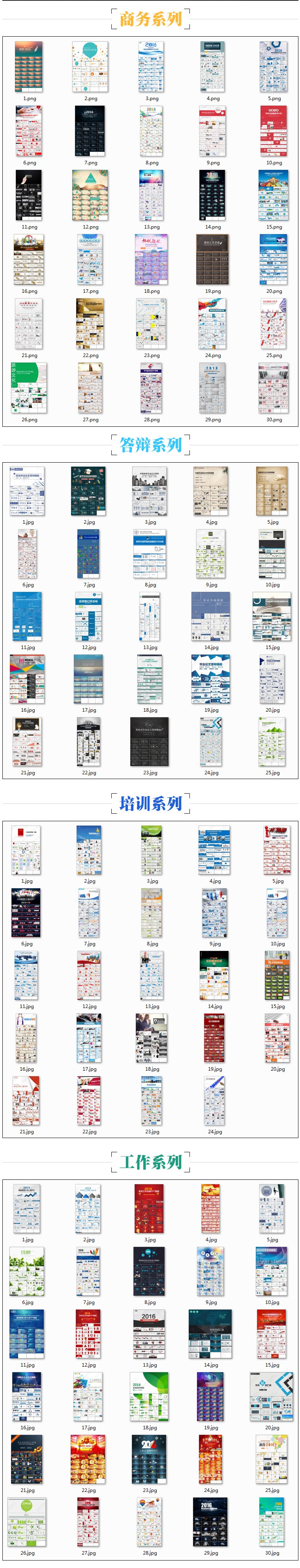 设计资源-300套全新扁平化PPT模板分享