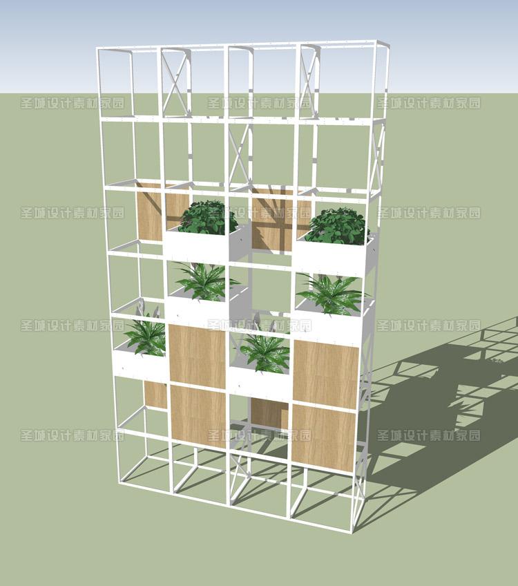 草图-大师设计素材-su模型loft工业风家具室内装修设计素材桌椅沙发