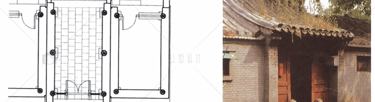 建筑景观资源63北京四合院建筑室内外效果平面讲解局部分析原创设计