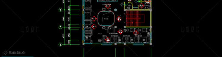 建筑景观-咖啡馆厅吧装修方案CAD施工图平立面效果图原创设计