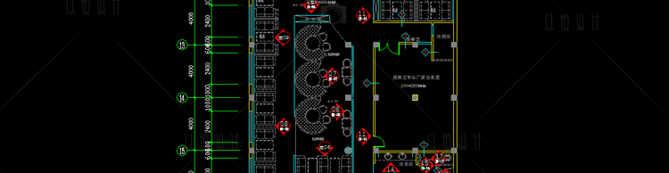 建筑景观-咖啡馆厅吧装修方案CAD施工图平立面效果图原创设计