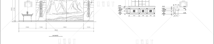 建筑景观-茶楼茶馆建筑装修设计CAD施工图纸平面详图原创设计