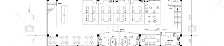 建筑景观-茶楼茶馆建筑装修设计CAD施工图纸平面详图原创设计