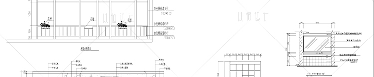 建筑景观-茶楼茶馆建筑装修设计CAD施工图纸平面详图原创设计