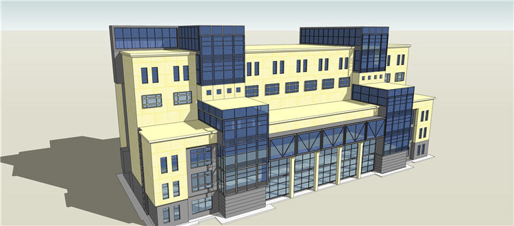 多层住宅洋房中式欧式美式英式建筑设计SU模型SketchUp草图-大师设计素材-