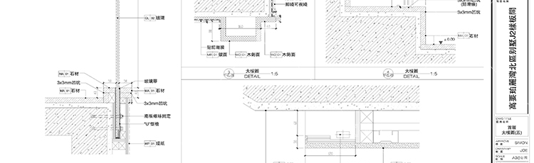 建筑景观-中式现代风欧式美式商业别墅装修效果图带CAD施工图图纸原创设计