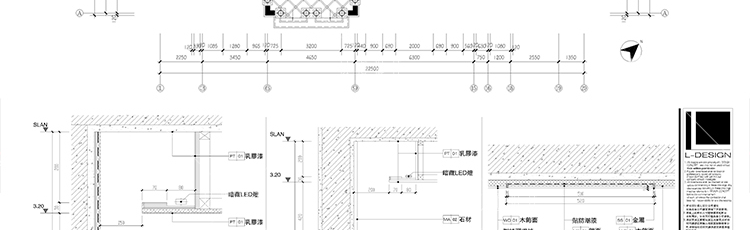 建筑景观-中式现代风欧式美式商业别墅装修效果图带CAD施工图图纸原创设计