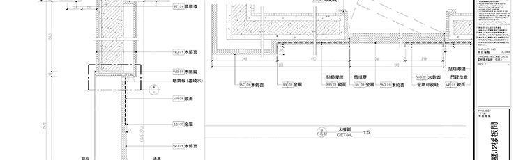 建筑景观-中式现代风欧式美式商业别墅装修效果图带CAD施工图图纸原创设计