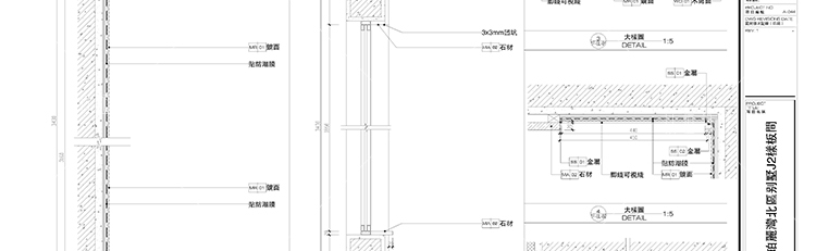 建筑景观-中式现代风欧式美式商业别墅装修效果图带CAD施工图图纸原创设计