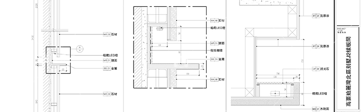 建筑景观-中式现代风欧式美式商业别墅装修效果图带CAD施工图图纸原创设计