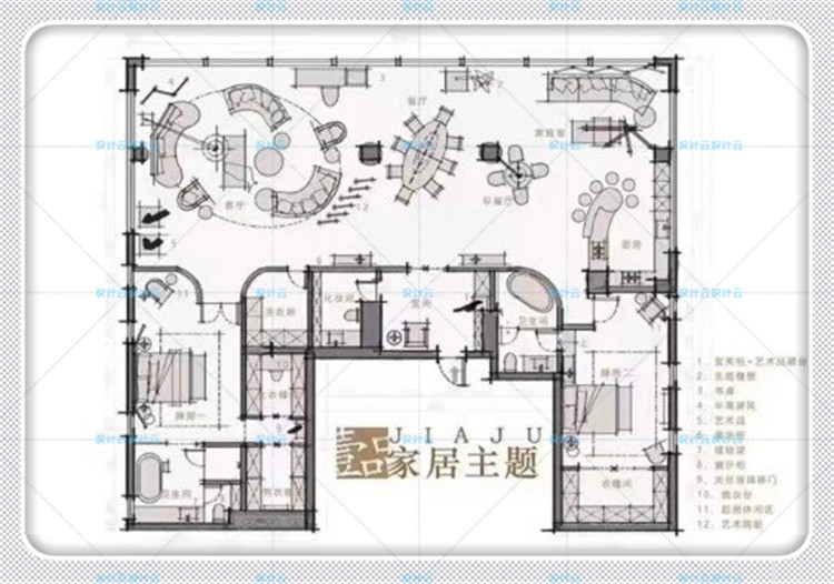 设计资源-2019工装户型优化视频教程会所家居主题设计平面室内精选