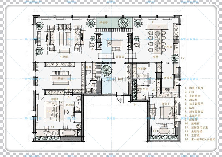 建筑景观民俗民宿设计公开课SU草图-大师设计素材-Sketchup室内住宅装修