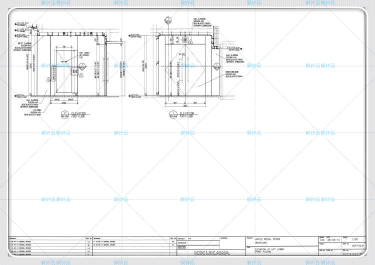 建筑景观CAD施工图+官方摄影实景图+视频+PDF杭州西湖苹果旗舰店