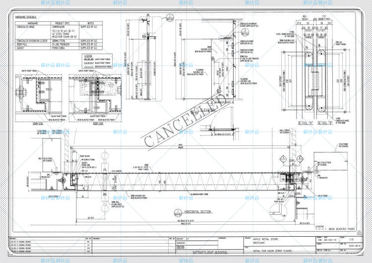 建筑景观CAD施工图+官方摄影实景图+视频+PDF杭州西湖苹果旗舰店