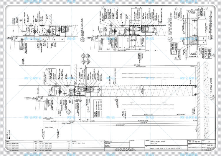 建筑景观CAD施工图+官方摄影实景图+视频+PDF杭州西湖苹果旗舰店