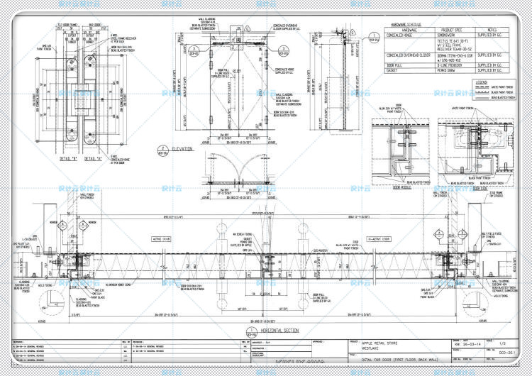 建筑景观CAD施工图+官方摄影实景图+视频+PDF杭州西湖苹果旗舰店