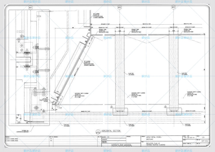 建筑景观CAD施工图+官方摄影实景图+视频+PDF杭州西湖苹果旗舰店