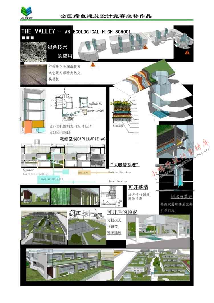 设计资源-全国绿色建筑设计竞赛高清获奖资料集合集