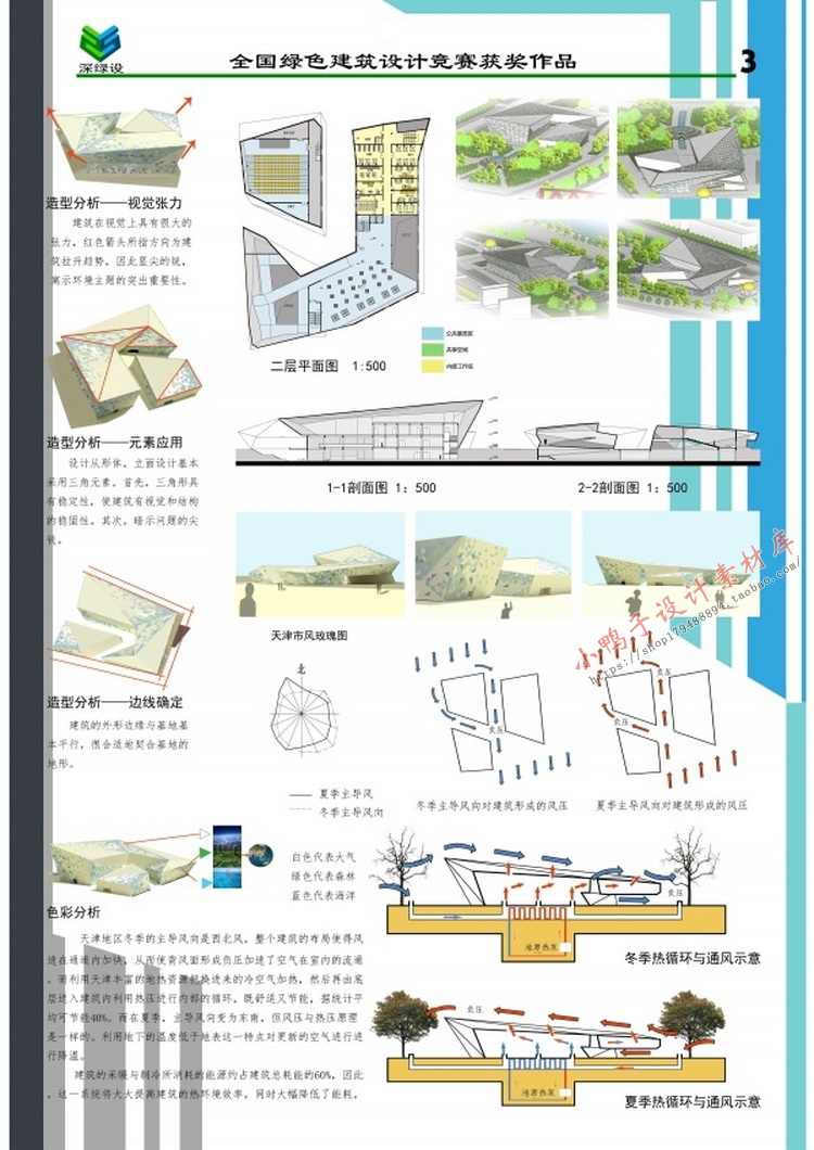 设计资源-全国绿色建筑设计竞赛高清获奖资料集合集