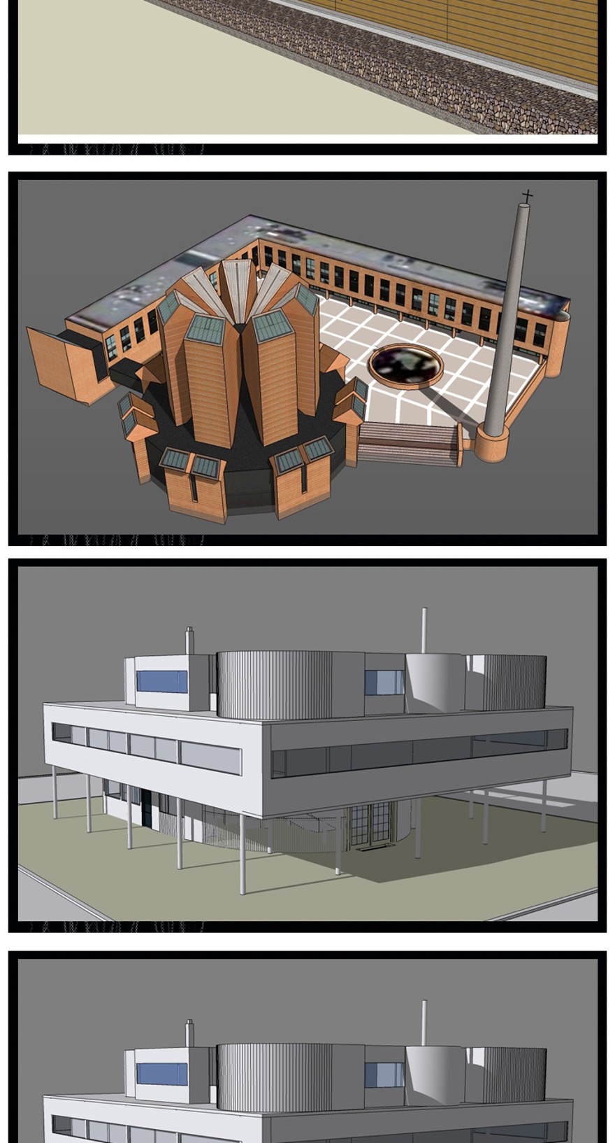 设计资源-263套国内外建筑师资料su模型合集