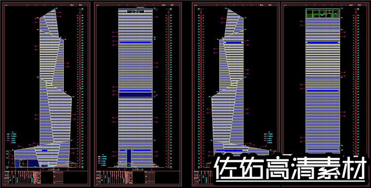 设计资源五星级酒店建筑设计方案文本及CAD建筑施工图纸