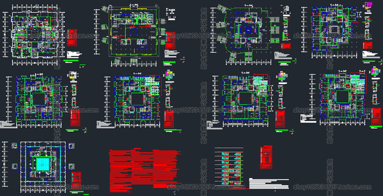 设计资源图书馆建筑设计素材合集CAD图纸-SU模型方案文本施工图041