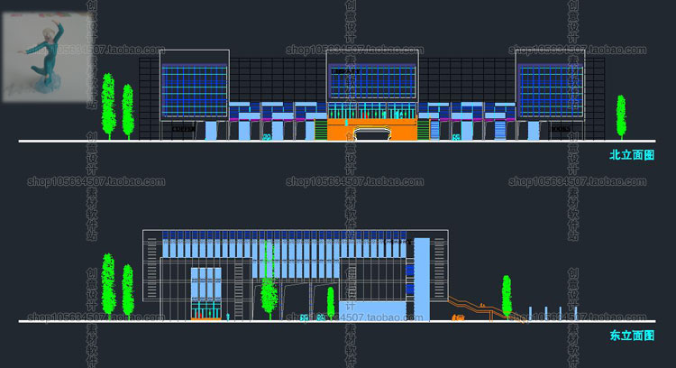 设计资源图书馆建筑设计素材合集CAD图纸-SU模型方案文本施工图041