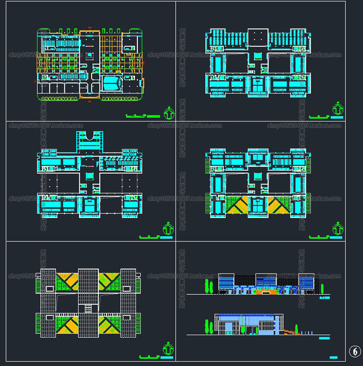 设计资源图书馆建筑设计素材合集CAD图纸-SU模型方案文本施工图041