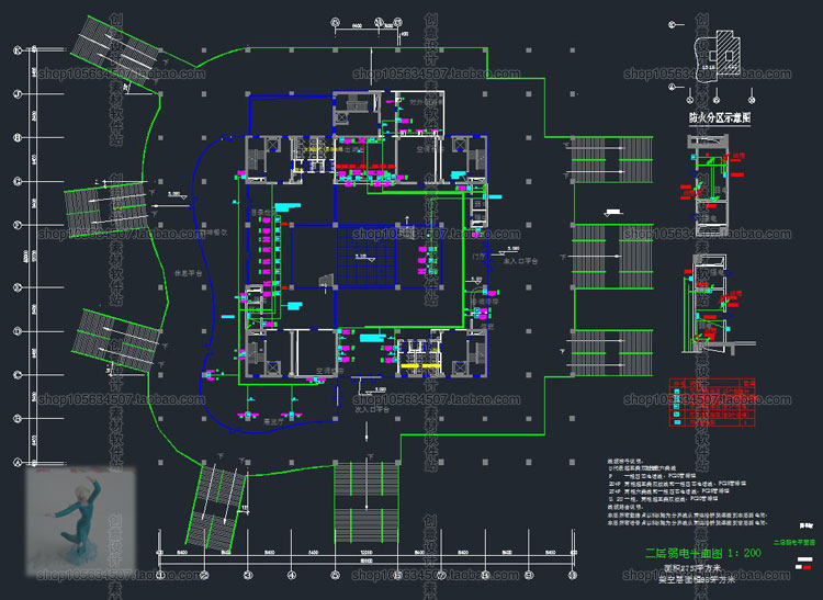 设计资源图书馆建筑设计素材合集CAD图纸-SU模型方案文本施工图041