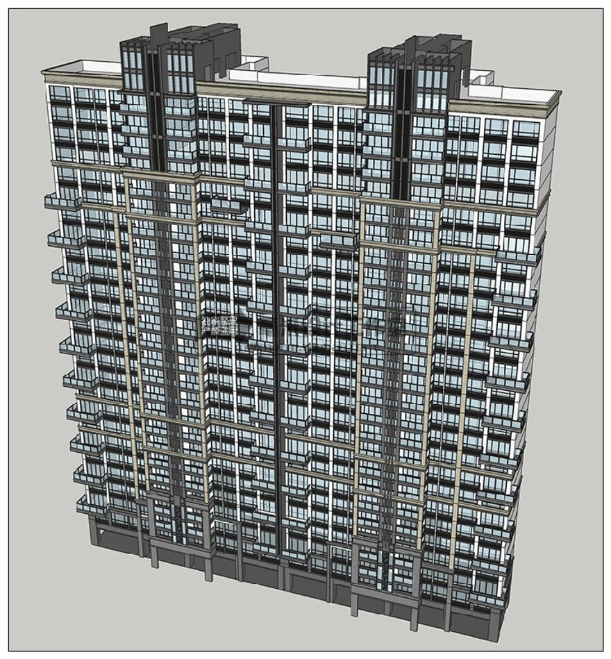 设计资源公寓SOHO商住楼SU模型现代风LOFT欧式美式古典酒店sketchup建筑