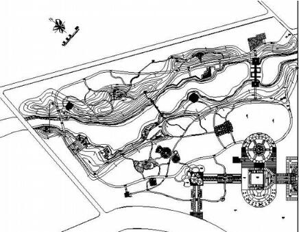 湖北某公园景观规划总图