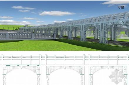 廊架细部设计方案