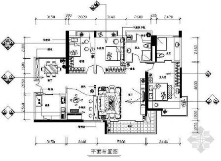 三室两厅室内装修图