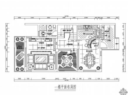 某三层商业别墅平面设计图