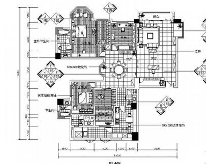 三居室C户型装修图