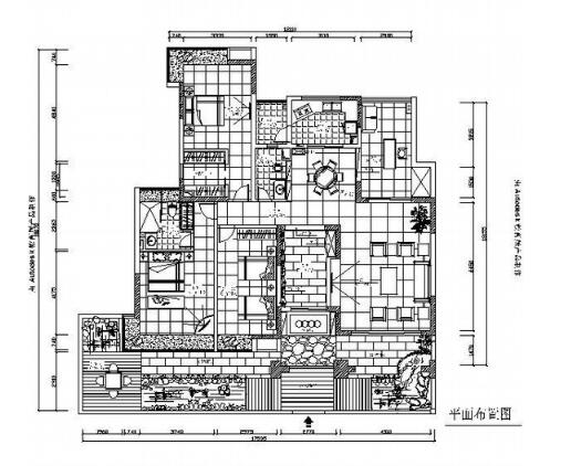 170平米四室不同风格装饰施工图（有效果）