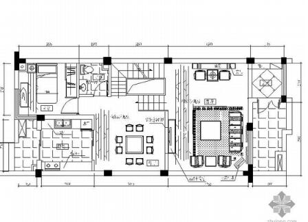 古典园林风格三层商业别墅方案图