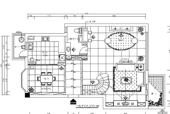 三层商业别墅建筑景观设计图