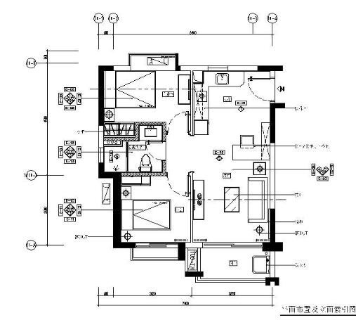 广东某商品房小户型两居室施工图6期