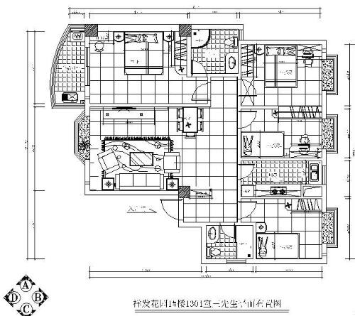 四室两厅装修图纸（有效果图）