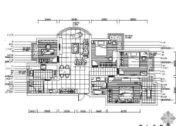 超现代风风格四室二厅装修图（有实景）