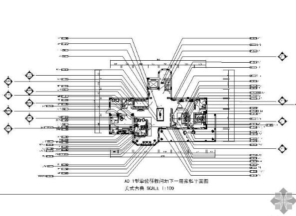 某高档欧式美式风格商业别墅装修施工图