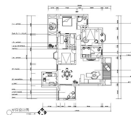 现代风风格三室二厅装修图