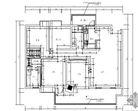 成都欧式美式样板间四居室施工图