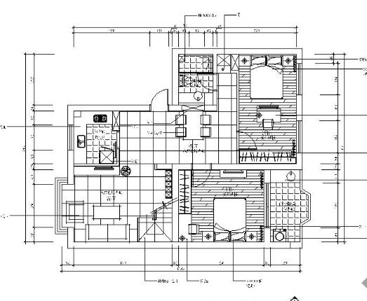 杭州二层住宅公寓室内施工图