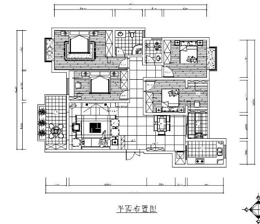 株洲现代风四居室内设计方案（有效果）