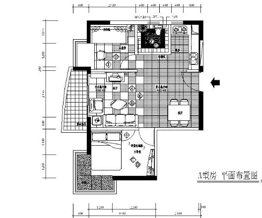 深圳某一居样板房室内装修图