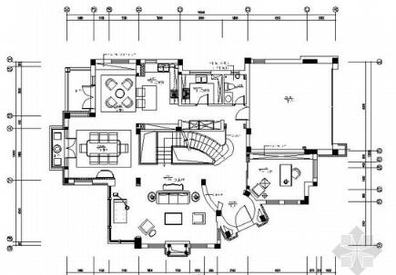 成都某精装三层商业别墅室内施工图