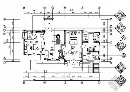 夏威夷风格建筑景观型双层商业别墅装修图