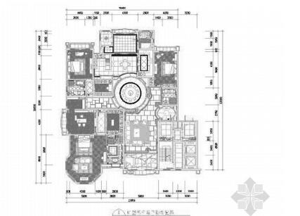 北京400㎡五居室台湾设计样板间装修图